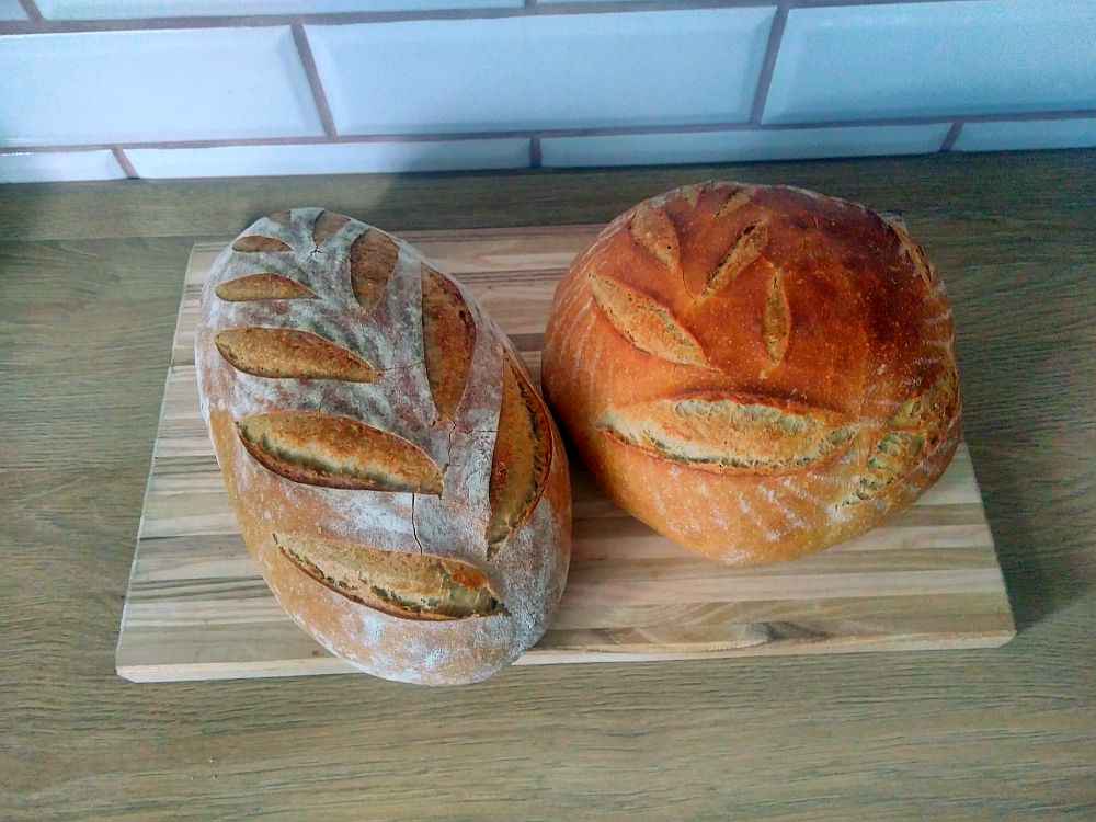 jednoduchý kváskový chléb
