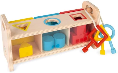 Vkládání a třídění tvarů se zámky a klíči – série Montessori | Agátin svět