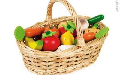 Zelenina a ovoce v košíku – 24 ks | Agátin svět
